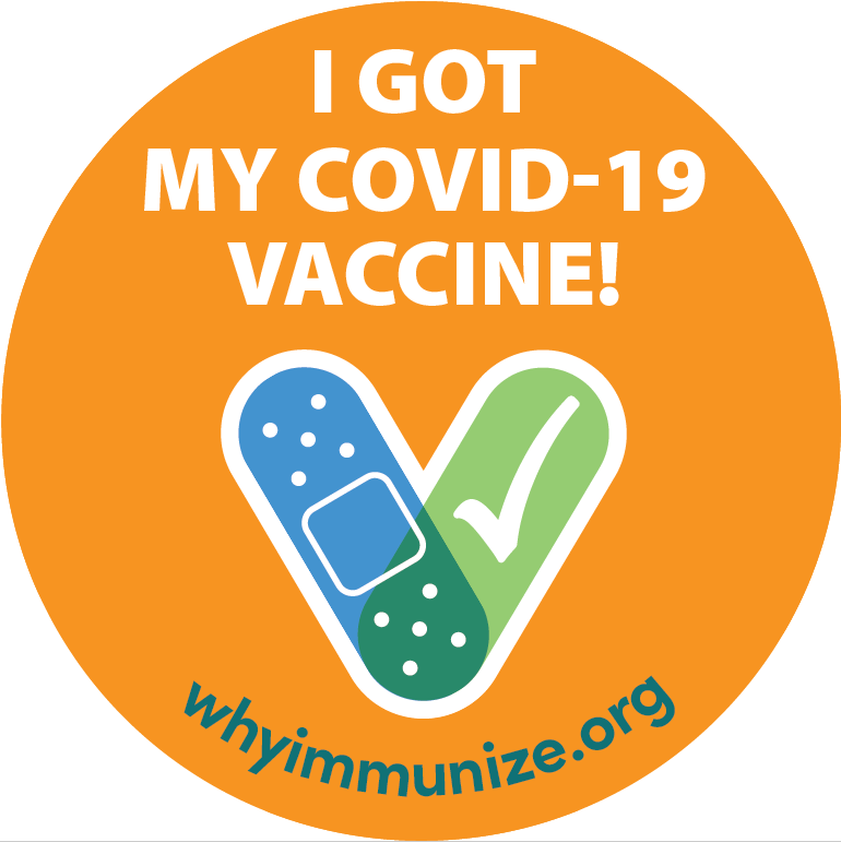 ik luister naar muziek Onnodig haak COVID-19 Sticker - English - Arizona Partnership for Immunization