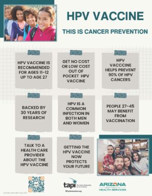 Benefits of the HPV Vaccine Flyer